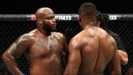 Derrick Lewis put on a staring contest when he fought Francis Ngannou